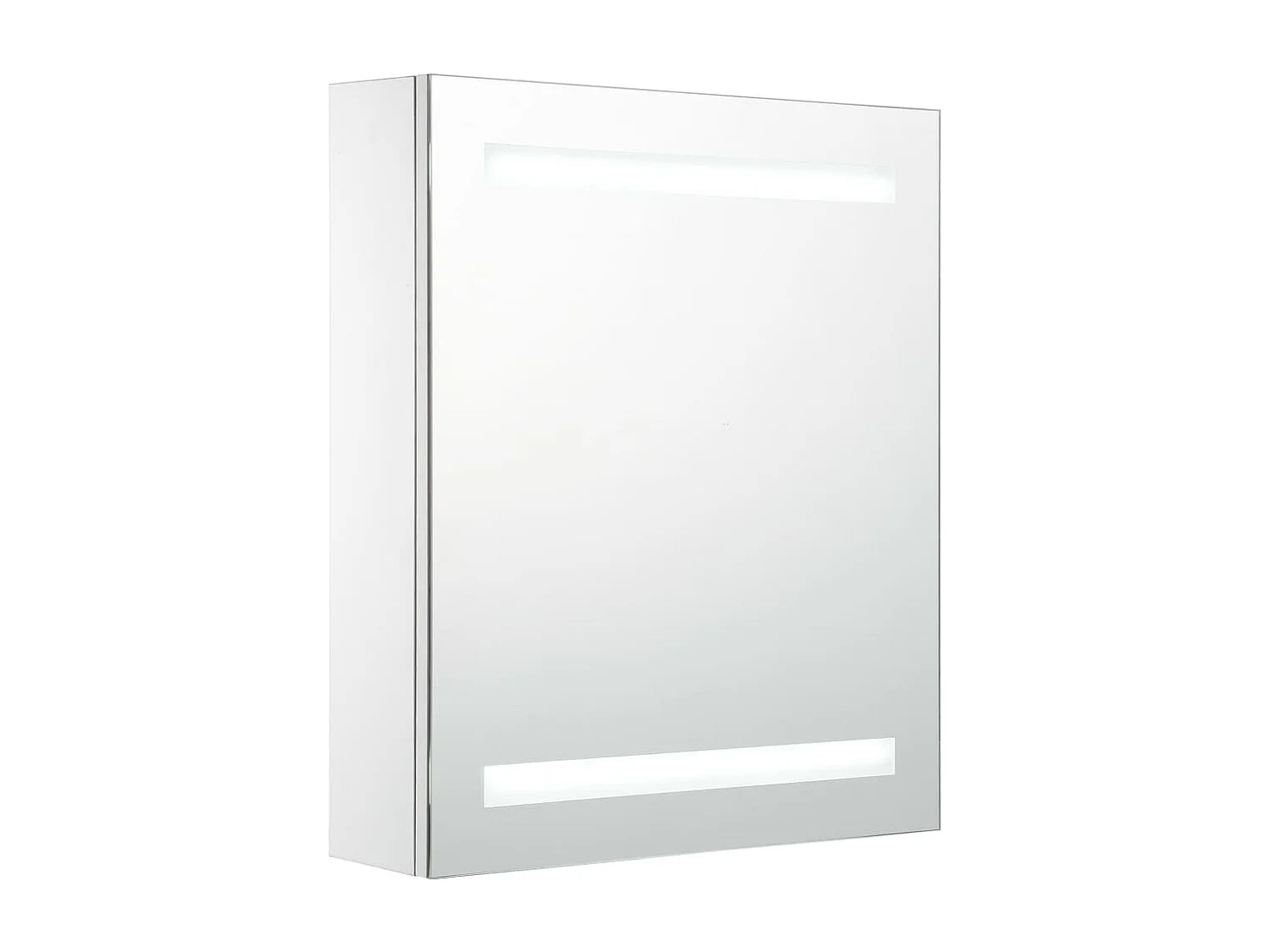 Armoire de salle de bain à miroir LED 50x13,5x60 cm