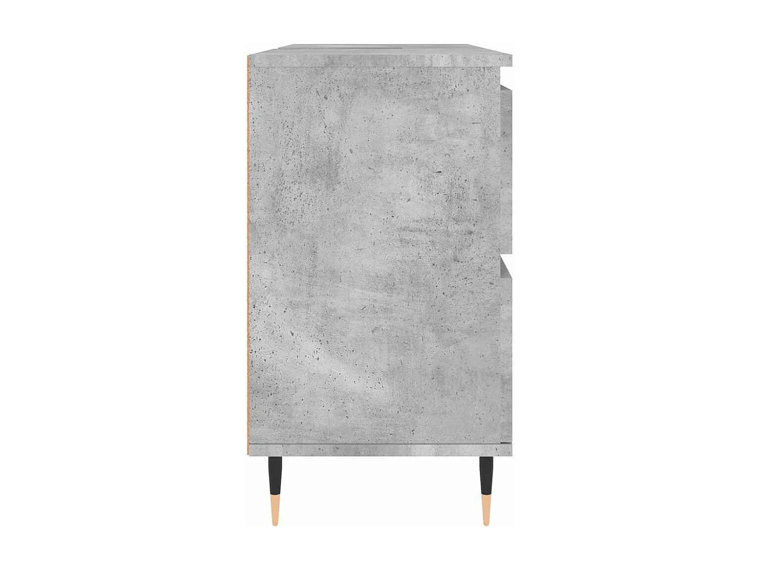 Armadietto da Bagno Grigio Cemento 80x33x60cm Legno Multistrato