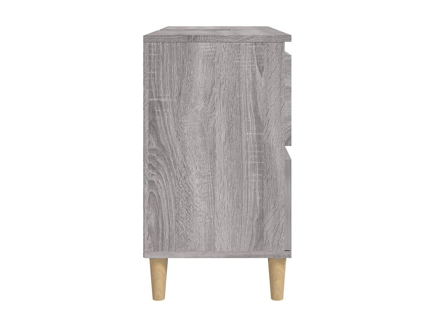 Meuble d'évier sonoma gris 80x33x60 cm bois d'ingénierie
