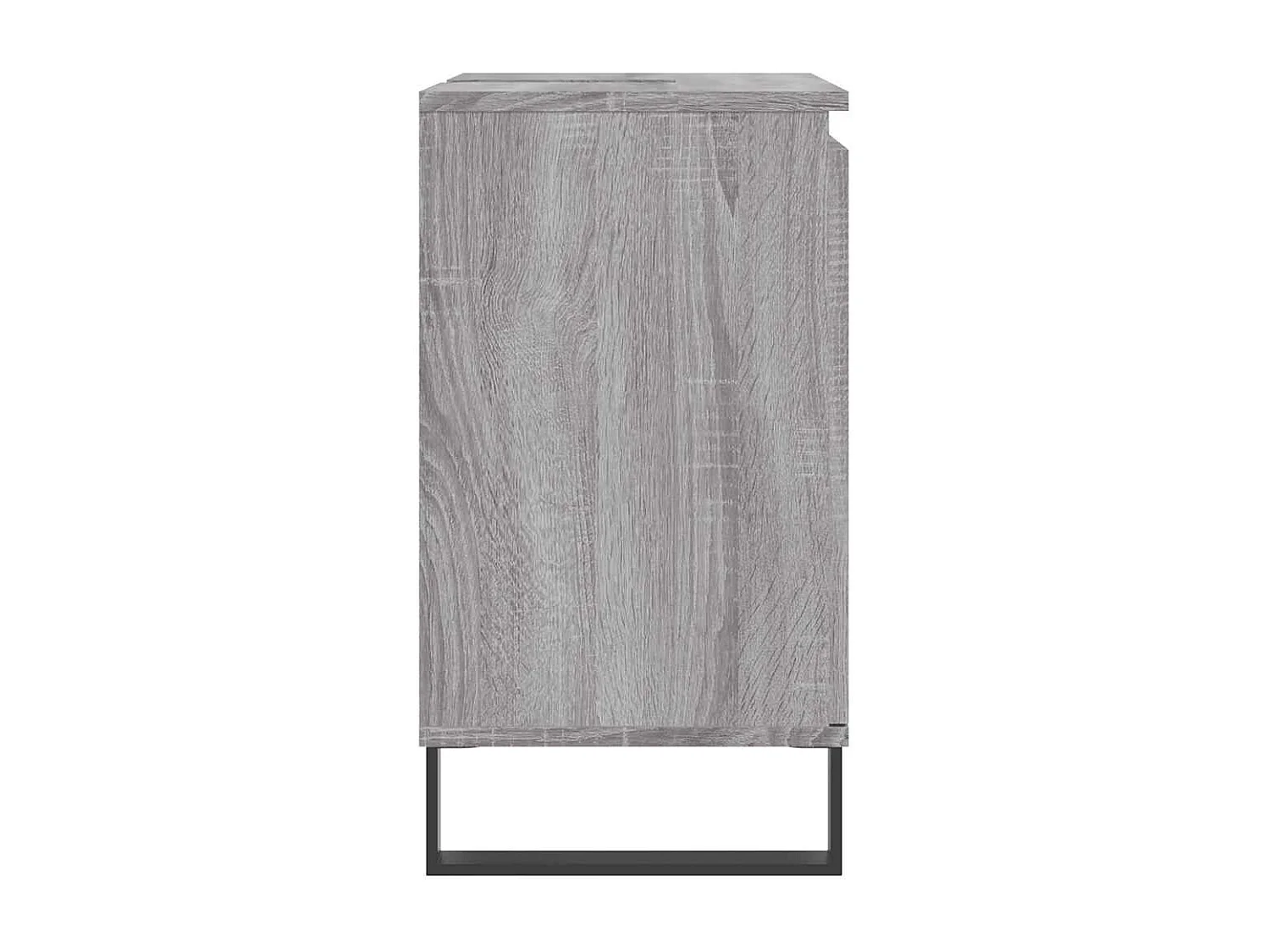 Badkamerkast 58x33x60 cm bewerkt hout grijs sonoma eikenkleurig