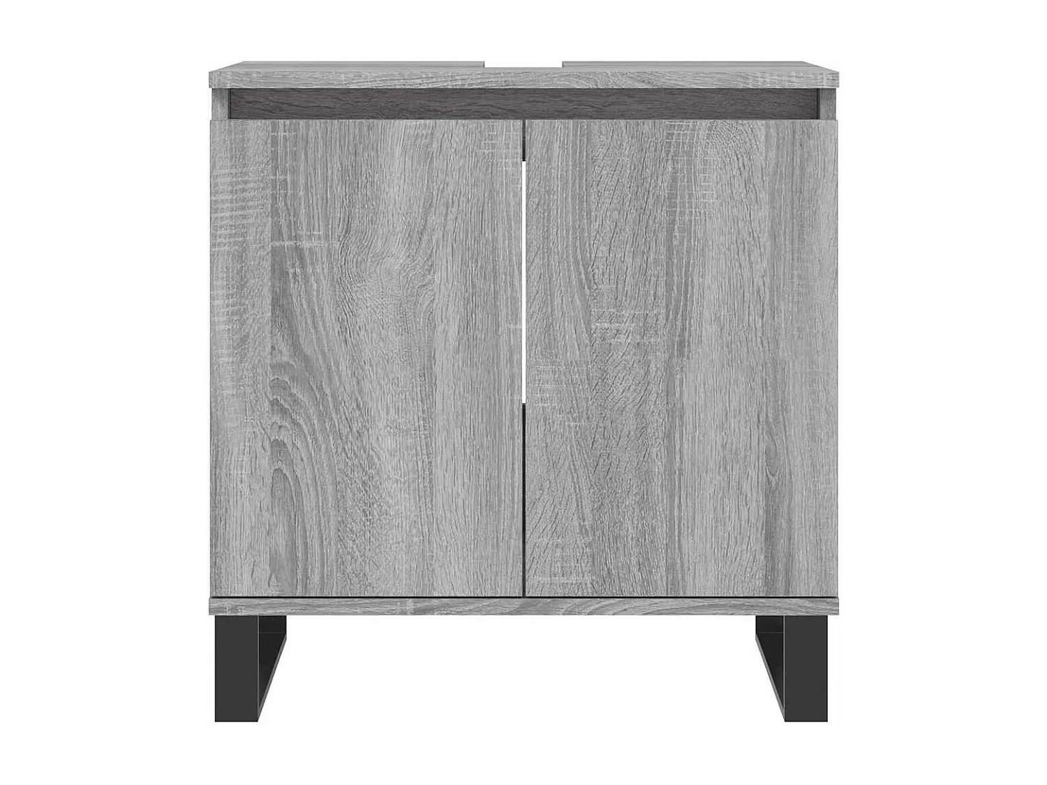 Armoire de bain sonoma gris 58x33x60 cm bois d'ingénierie