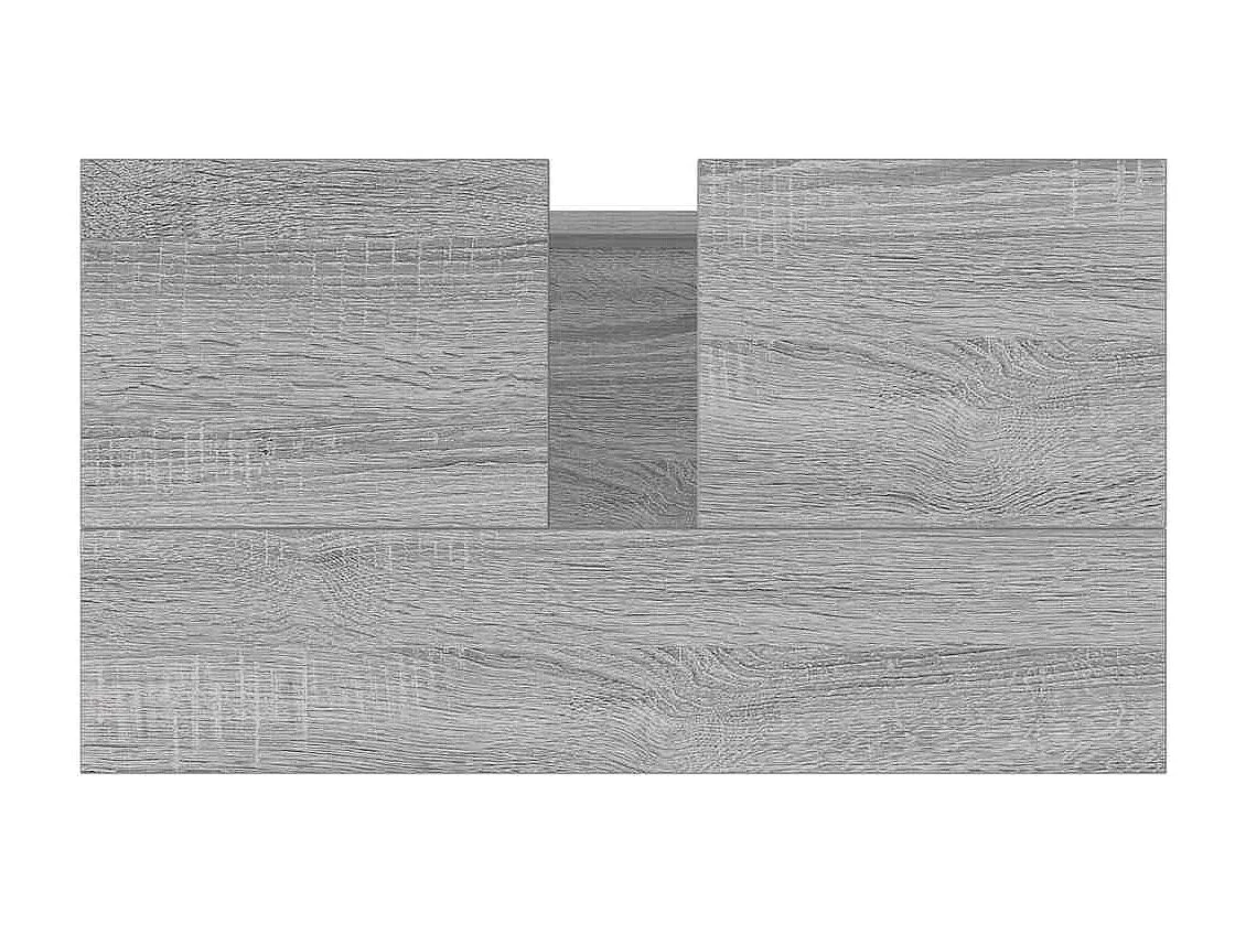 Armoire de bain sonoma gris 58x33x60 cm bois d'ingénierie