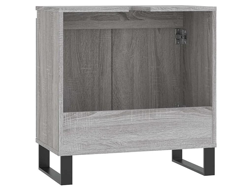 Armoire de bain sonoma gris 58x33x60 cm bois d'ingénierie