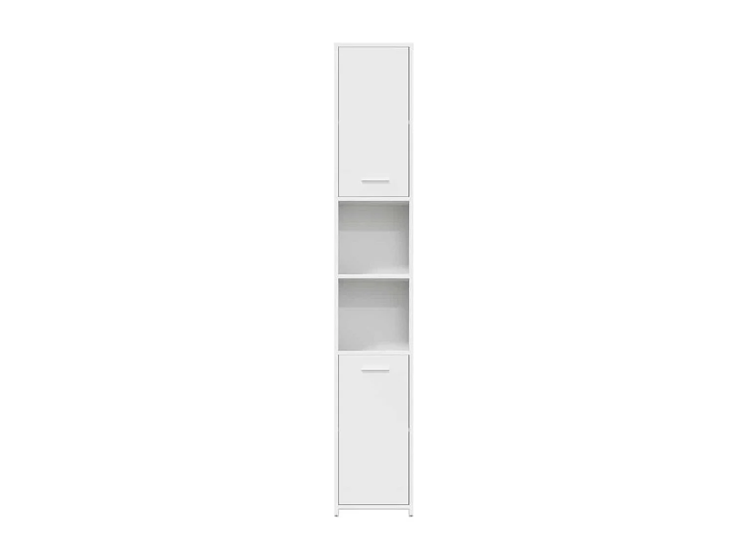 Armario de baño madera contrachapada blanco 30x30x183,5 cm