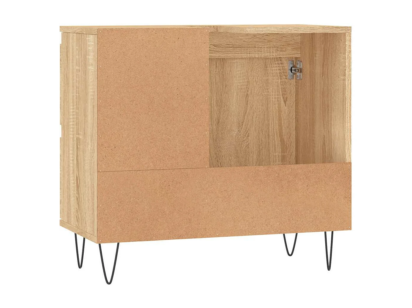 Armario de baño madera contrachapada roble Sonoma 65x33x60 cm