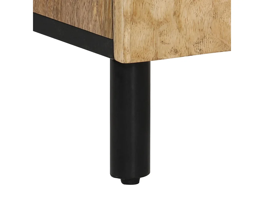 Armoire de salle de bain 38x33x160 cm bois massif de manguier