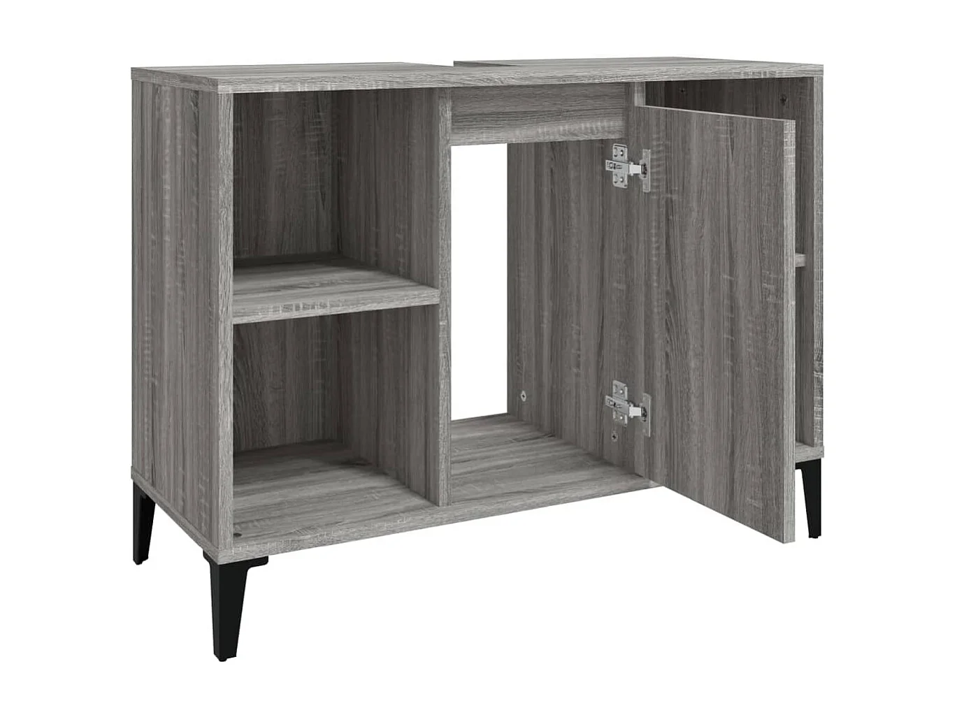 Mobile Lavabo Grigio Sonoma 80x33x60 cm in Legno Multistrato