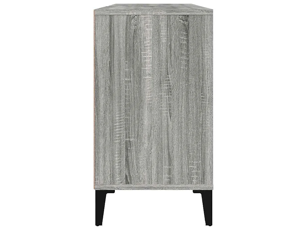 Waschbeckenunterschrank Grau Sonoma 80x33x60 cm Holzwerkstoff
