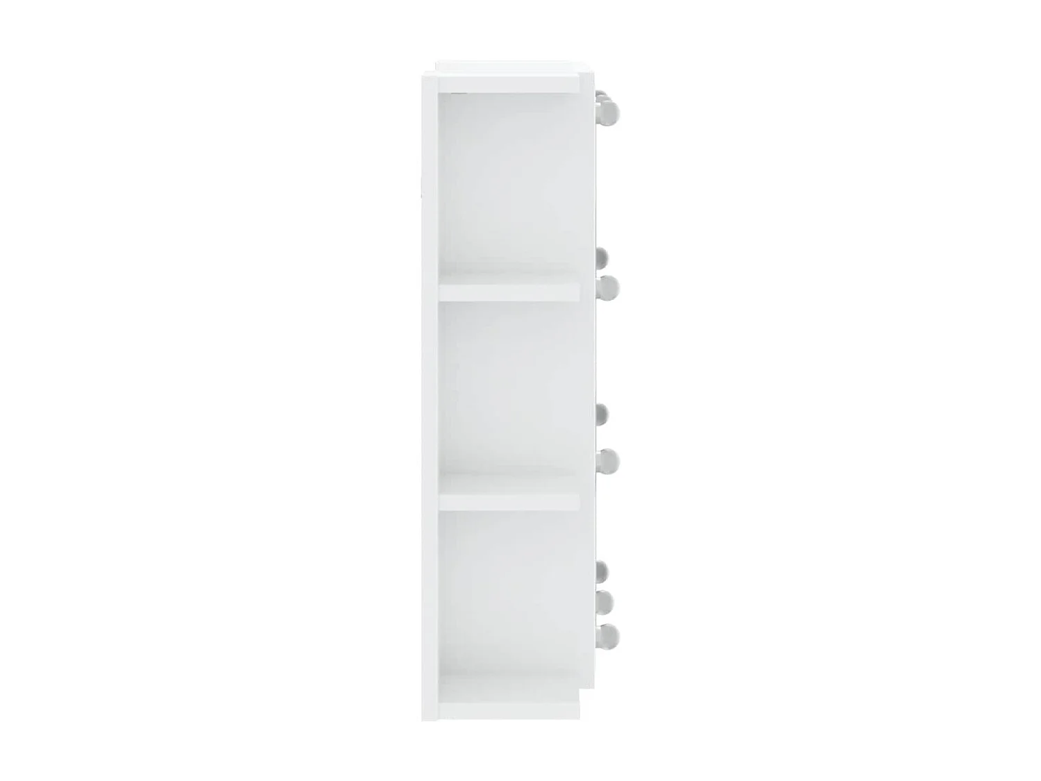 Armoire à miroir avec LED Blanc brillant 70x16,5x60 cm