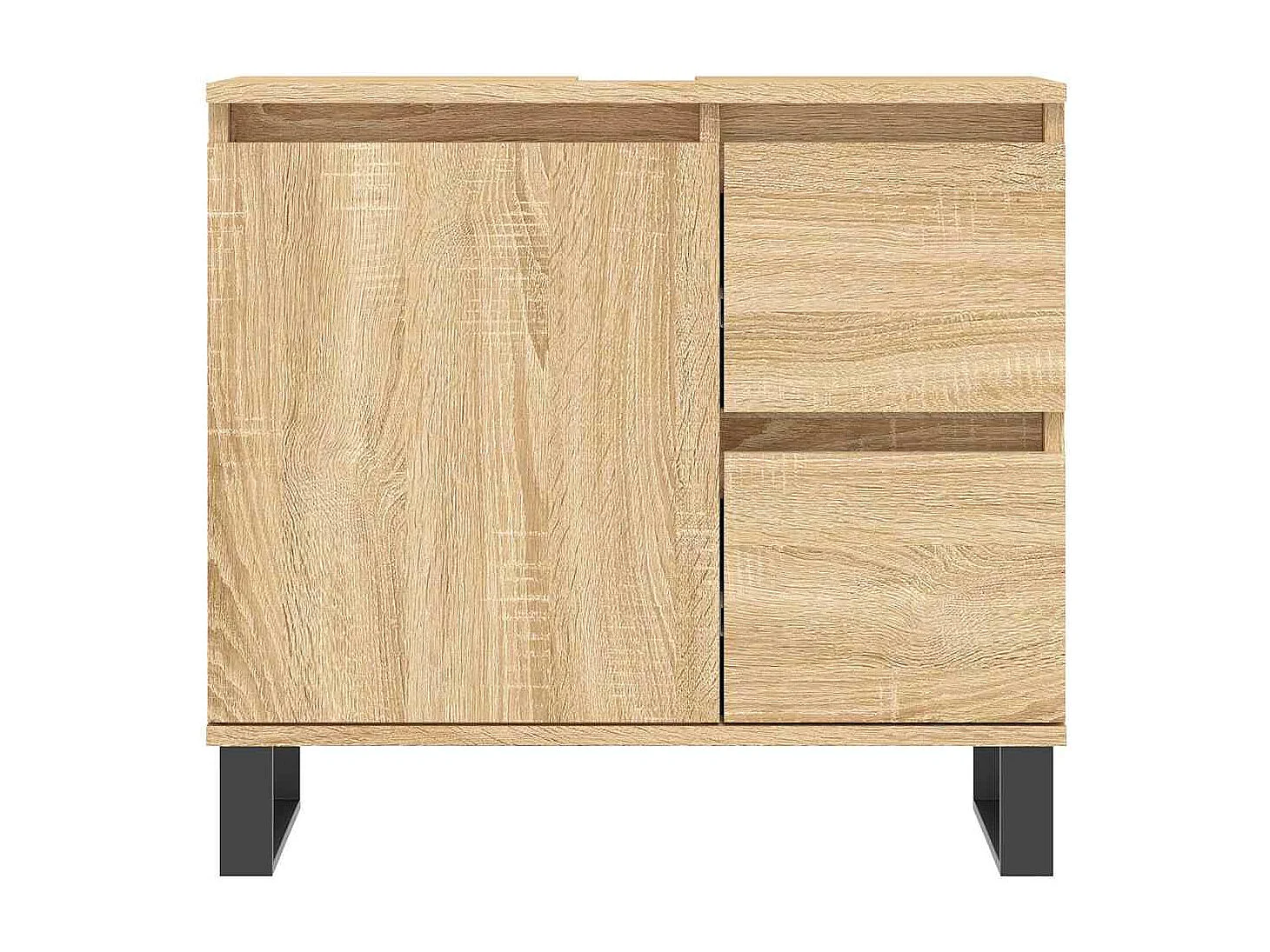 Armoire salle de bain chêne sonoma 65x33x60 cm