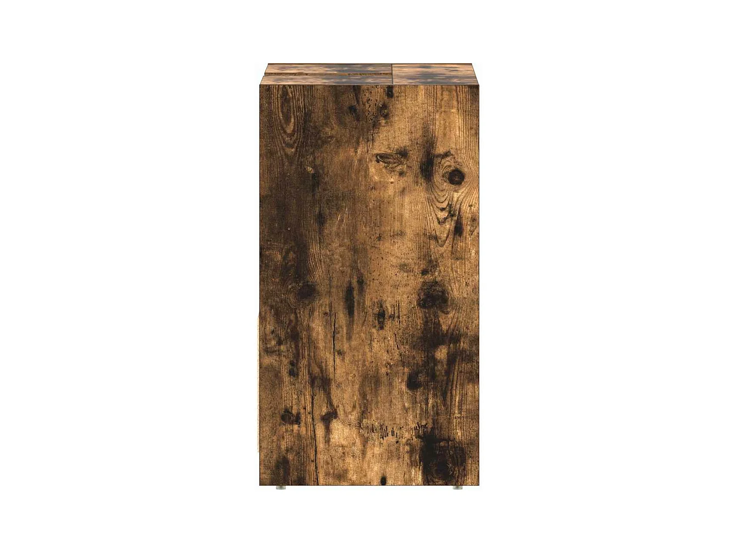 Badkamerkast 60x33x61 cm bewerkt hout gerookt eikenkleurig