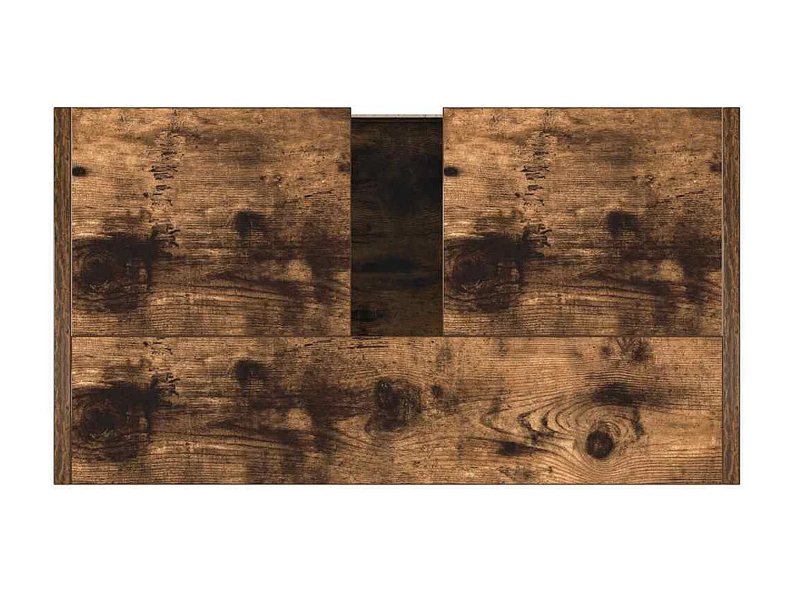 Armadietto Bagno Rovere Fumo 60x33x61 cm in Legno Multistrato