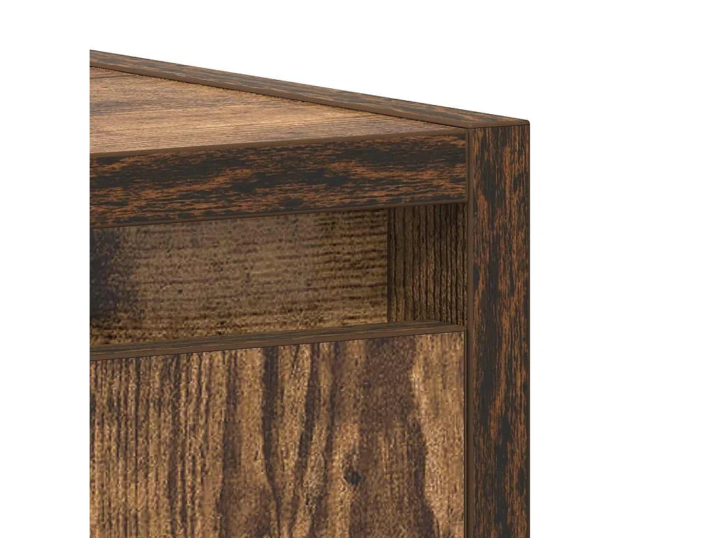 Armadietto Bagno Rovere Fumo 60x33x61 cm in Legno Multistrato