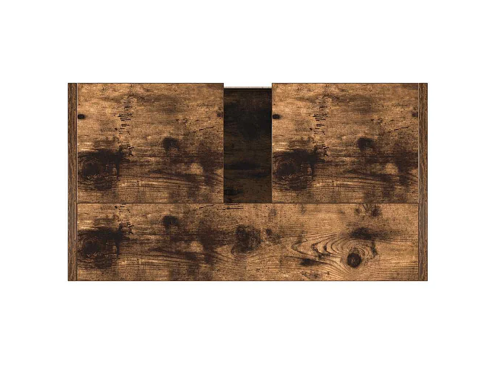 Armadietto Bagno Rovere Fumo 60x33x60 cm in Legno Multistrato