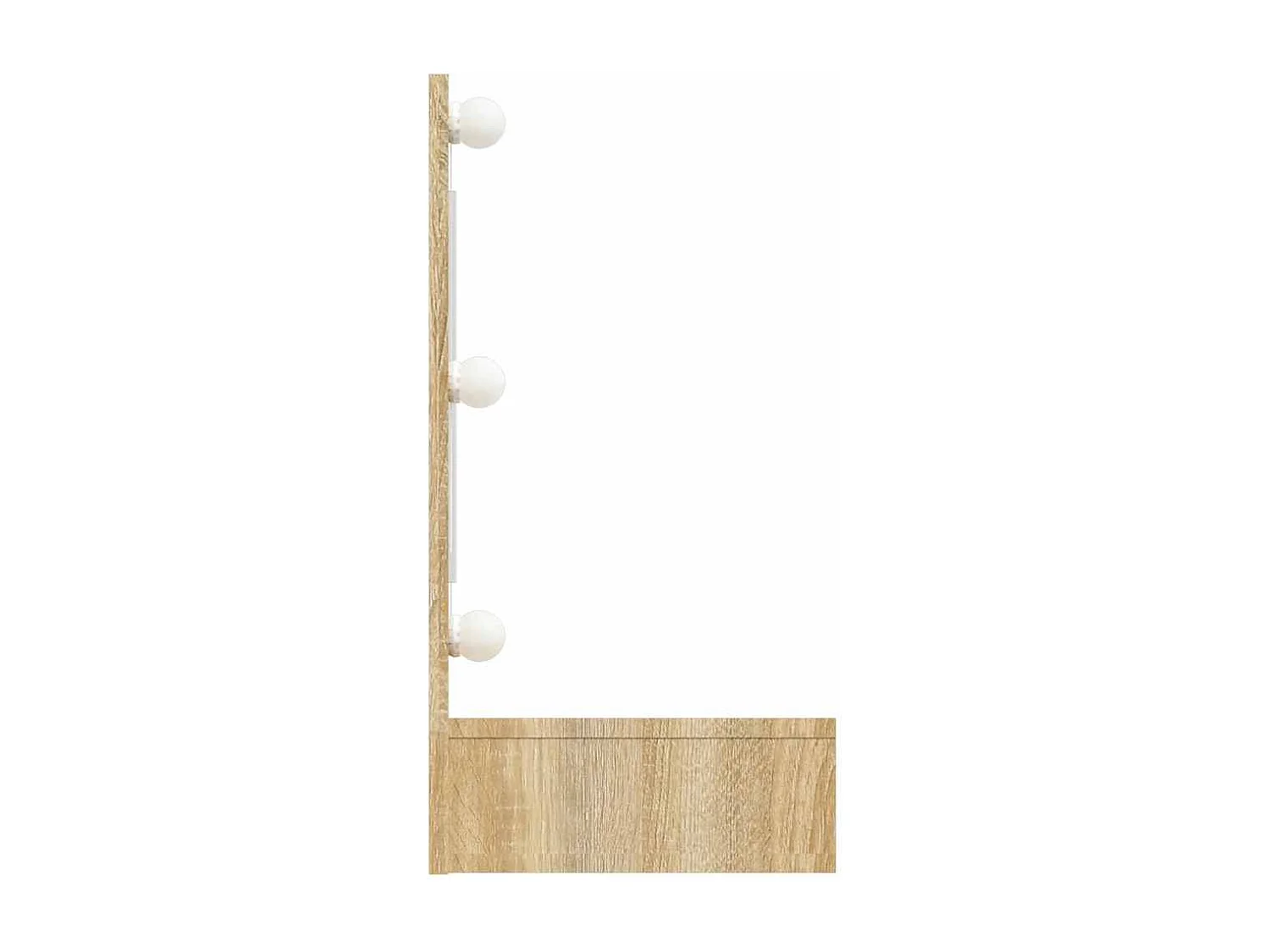 Spiegelkast met LED-verlichting 90x31,5x62 cm sonoma eikenkleur