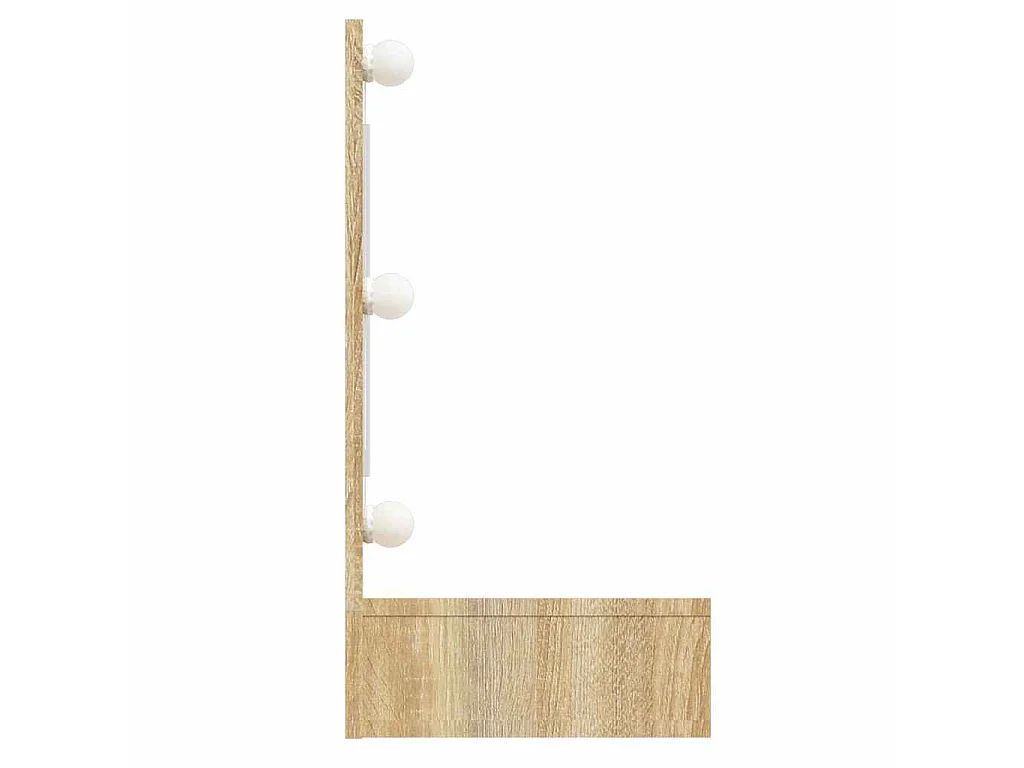 Armoire à miroir avec LED Chêne sonoma 90x31,5x62 cm