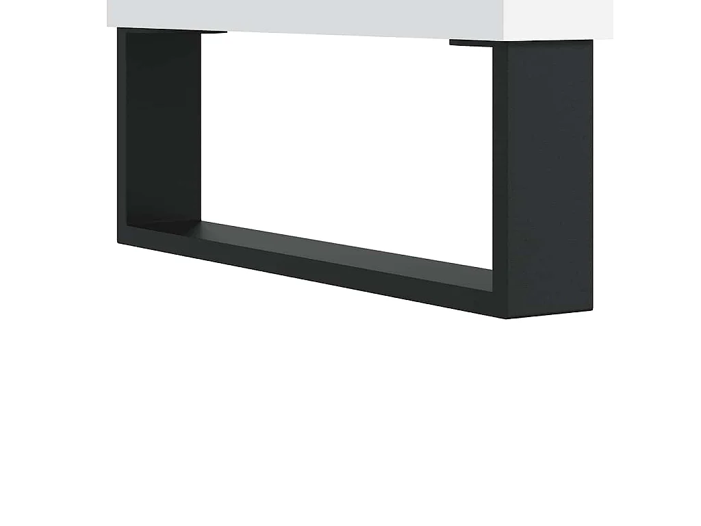 Badezimmerschrank Weiß 58x33x60 cm Holzwerkstoff