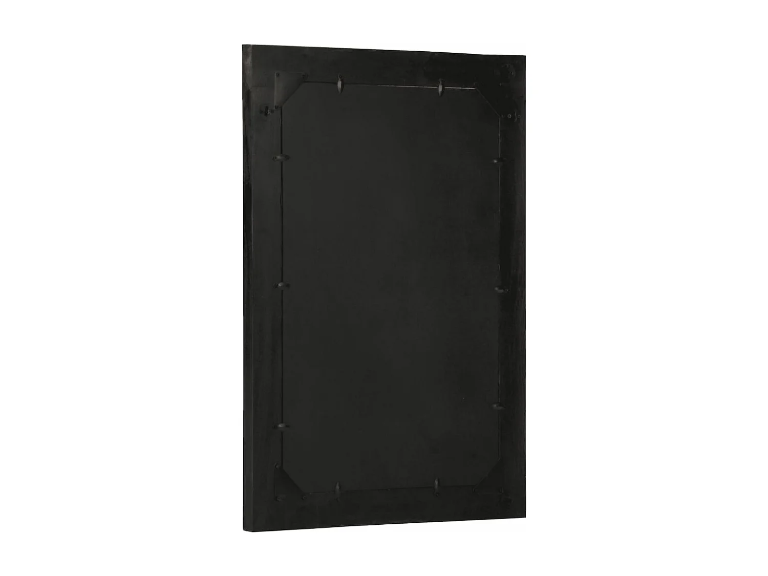 Specchio da Bagno 50x70x2,5 cm Legno Massello di Mango e Vetro