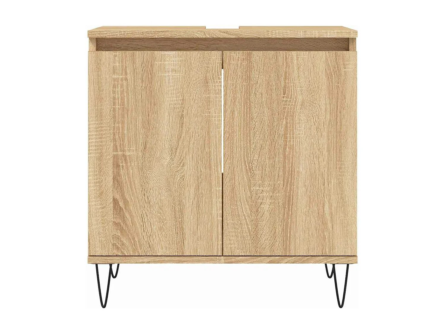 Mobile da Bagno Rovere Sonoma 58x33x60 cm in Legno Multistrato