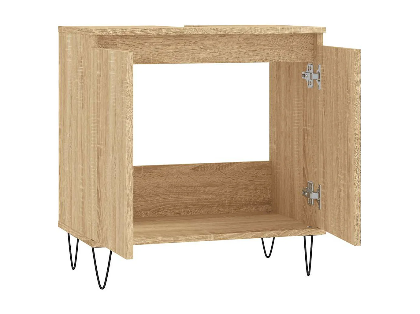 Mobile da Bagno Rovere Sonoma 58x33x60 cm in Legno Multistrato