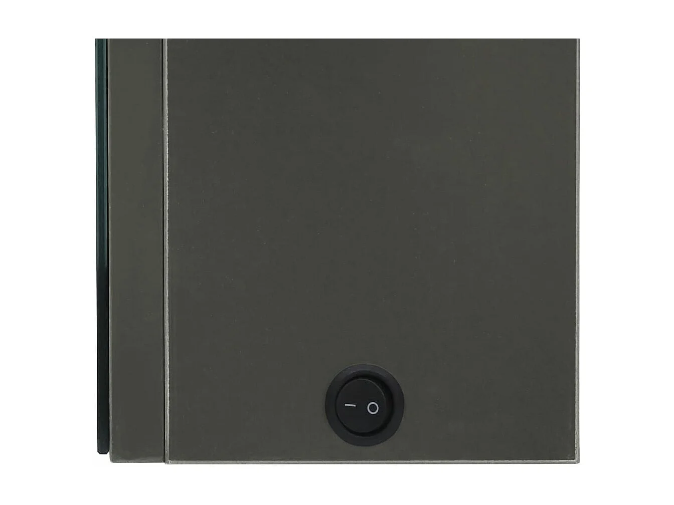 Armoire de salle de bain à miroir LED anthracite 50x14x60 cm