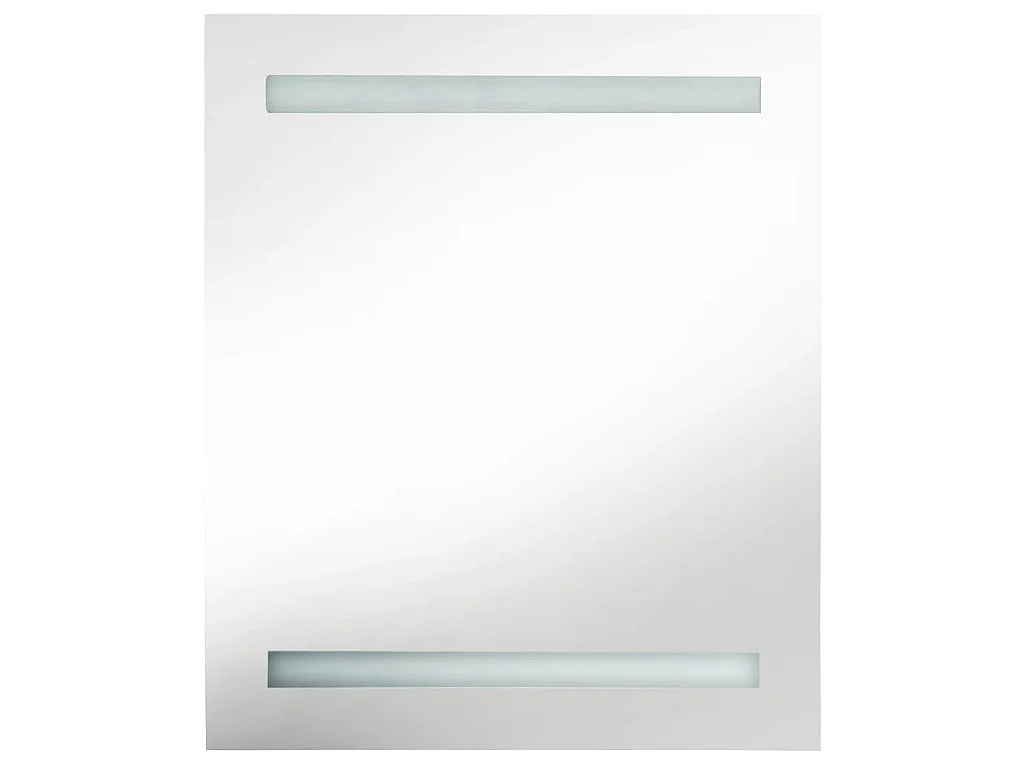 Armoire de salle de bain à miroir LED anthracite 50x14x60 cm