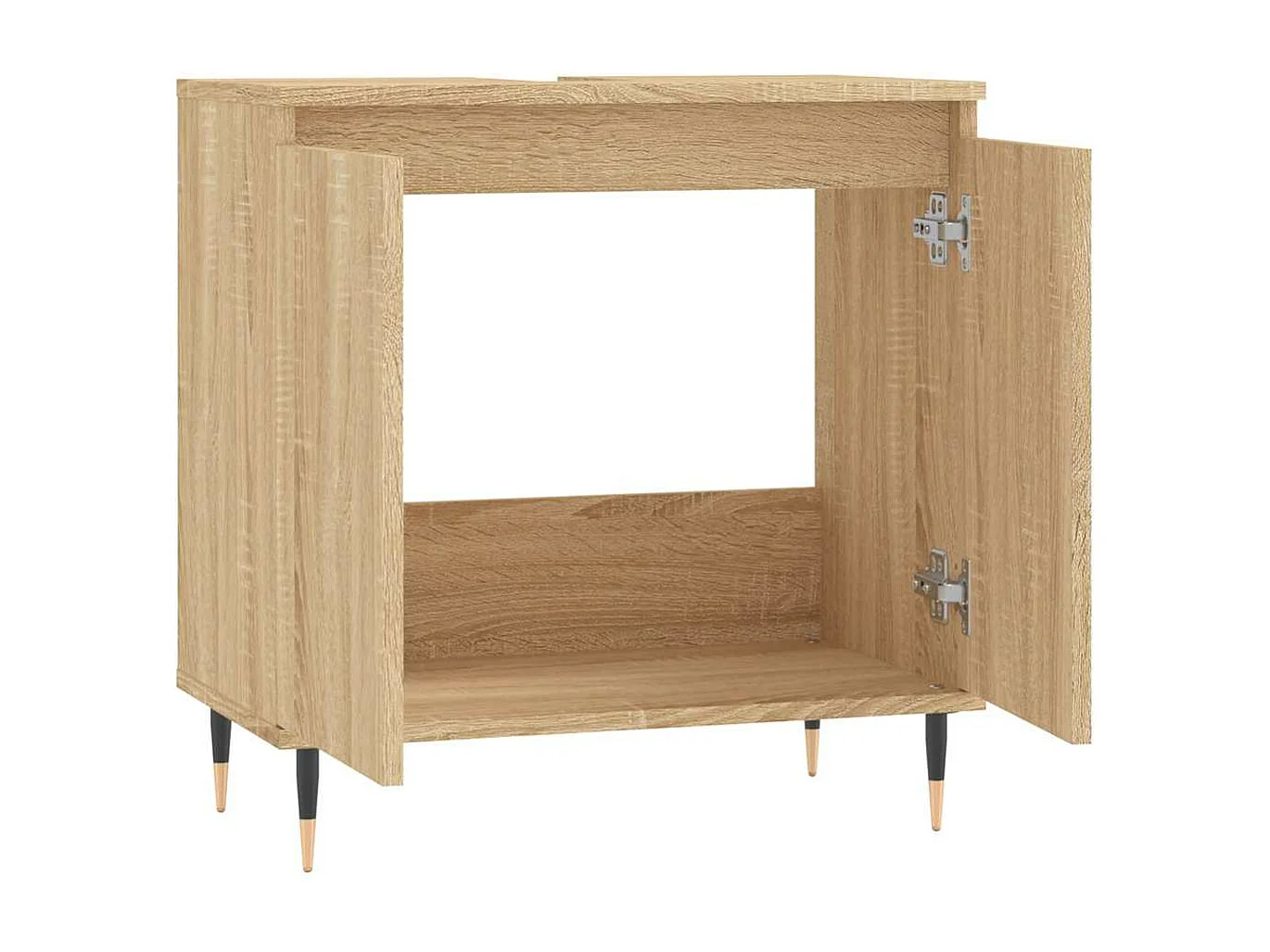 Badschrank Sonoma-Eiche 58x33x60 cm Holzwerkstoff