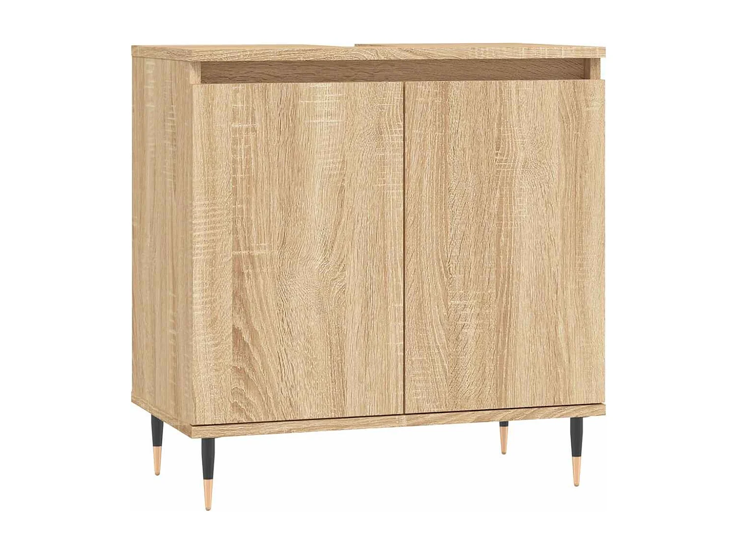 Armoire de bain chêne sonoma 58x33x60 cm bois d'ingénierie