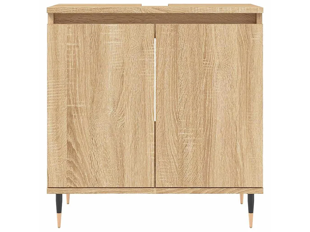 Armoire de bain chêne sonoma 58x33x60 cm bois d'ingénierie