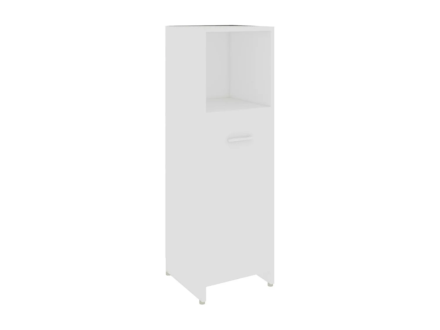 Set Mobili da Bagno 4 pz Bianco in Legno Multistrato