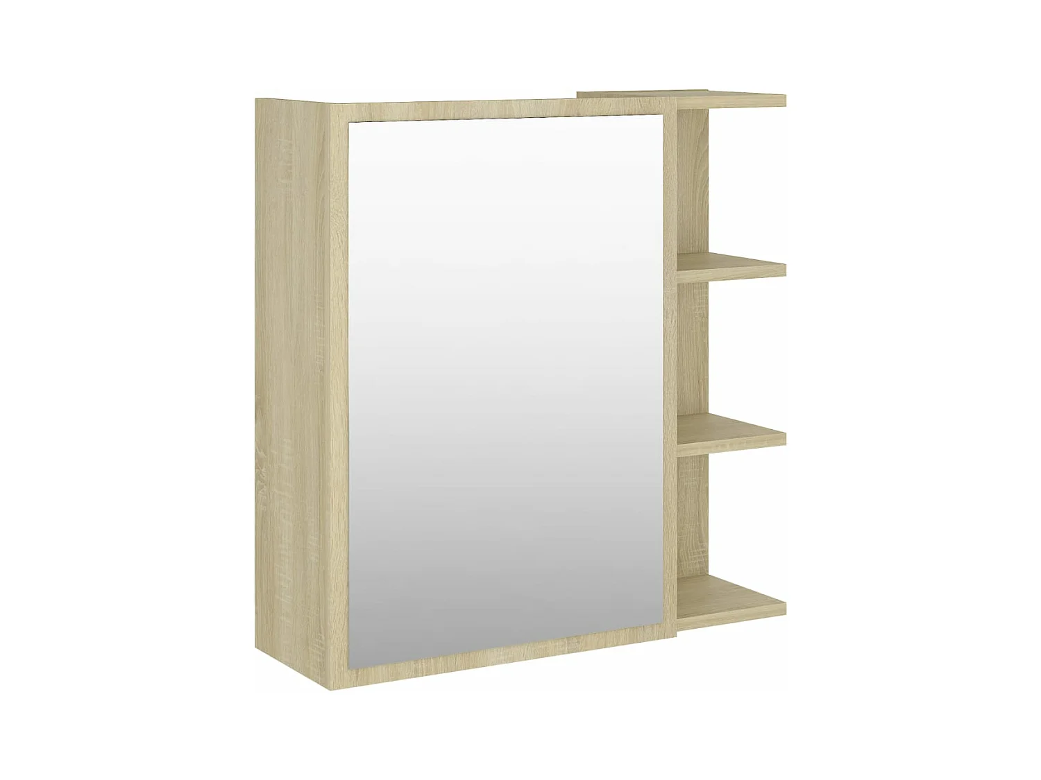 Armoire à miroir de salle de bain Chêne sonoma Bois ingénierie