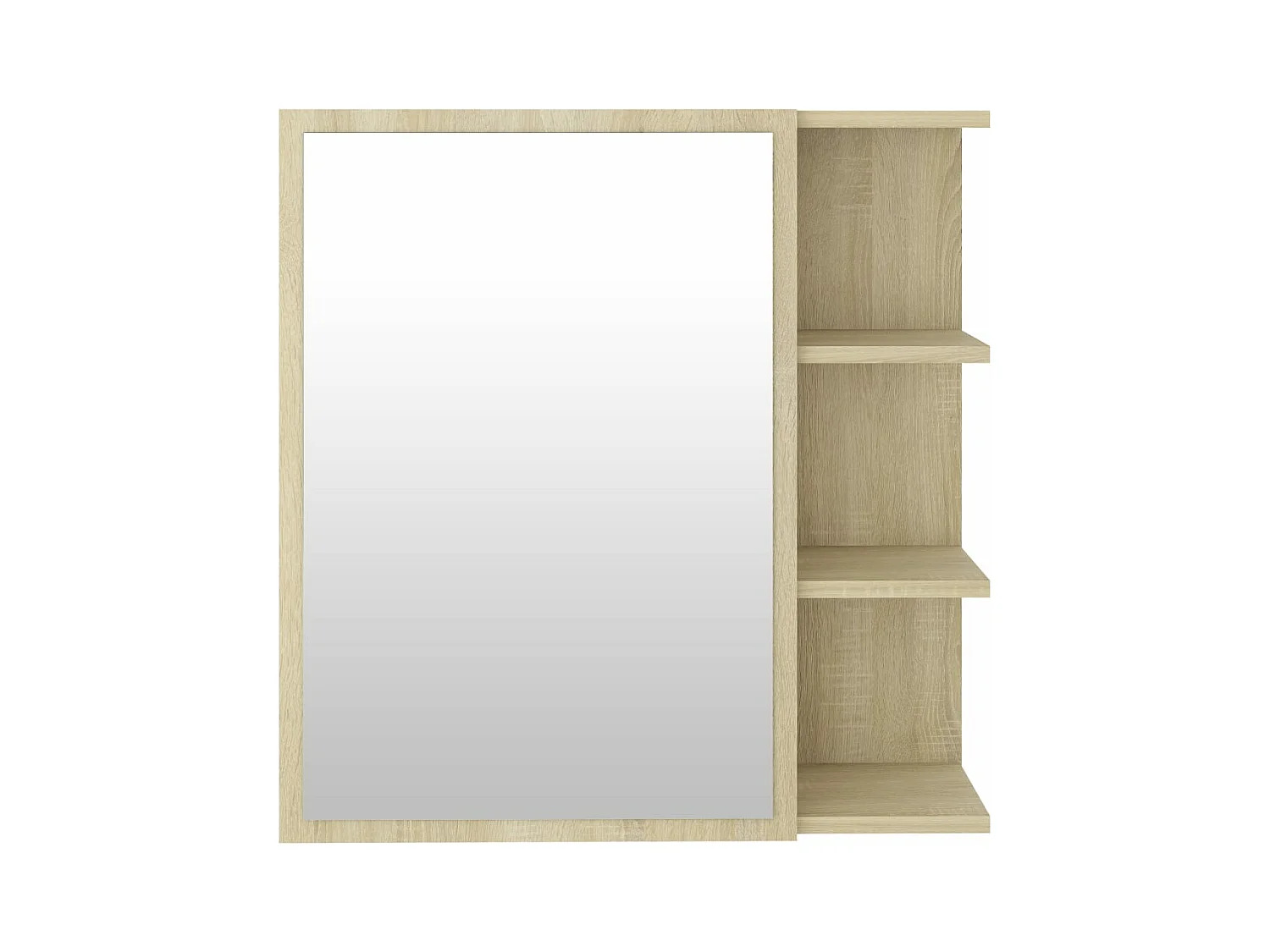 Armoire à miroir de salle de bain Chêne sonoma Bois ingénierie