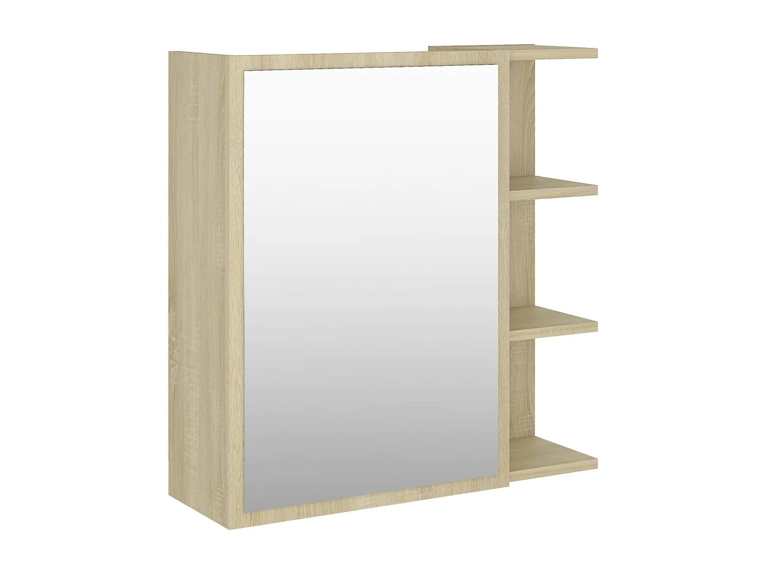Armoire à miroir de salle de bain Chêne sonoma Bois ingénierie