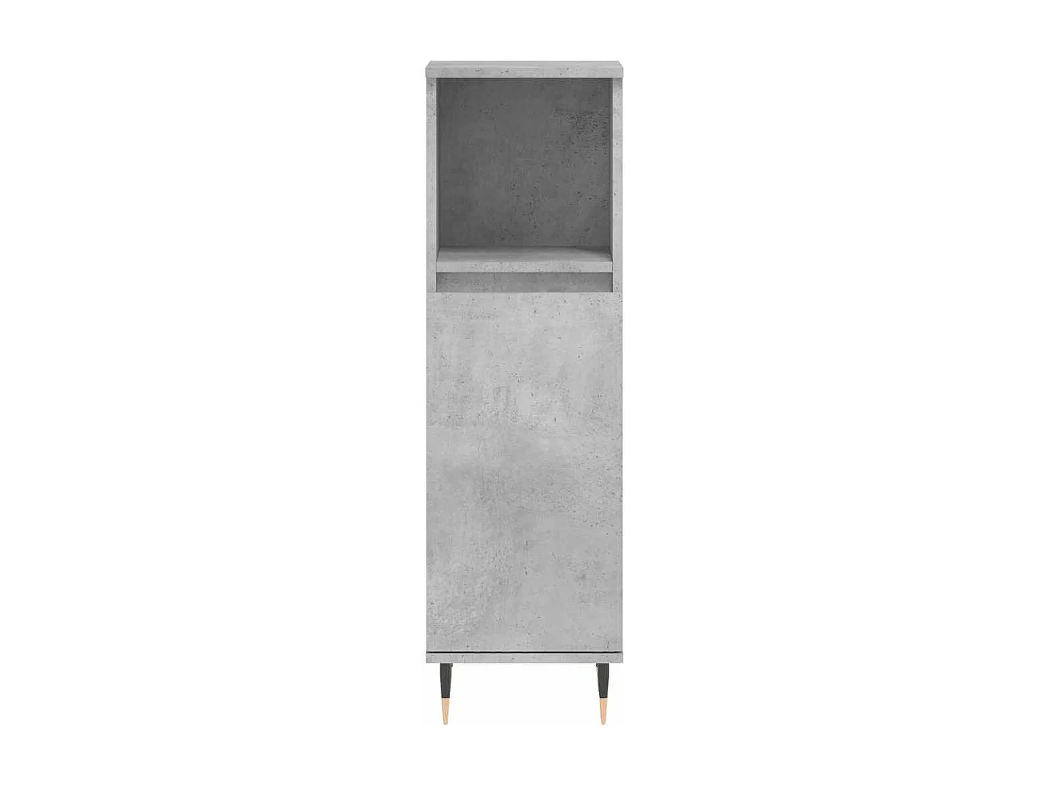 Armadietto Bagno Grigio Cemento 30x30x100 cm Legno Multistrato