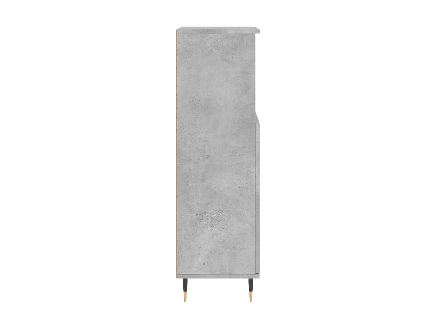 Armadietto Bagno Grigio Cemento 30x30x100 cm Legno Multistrato