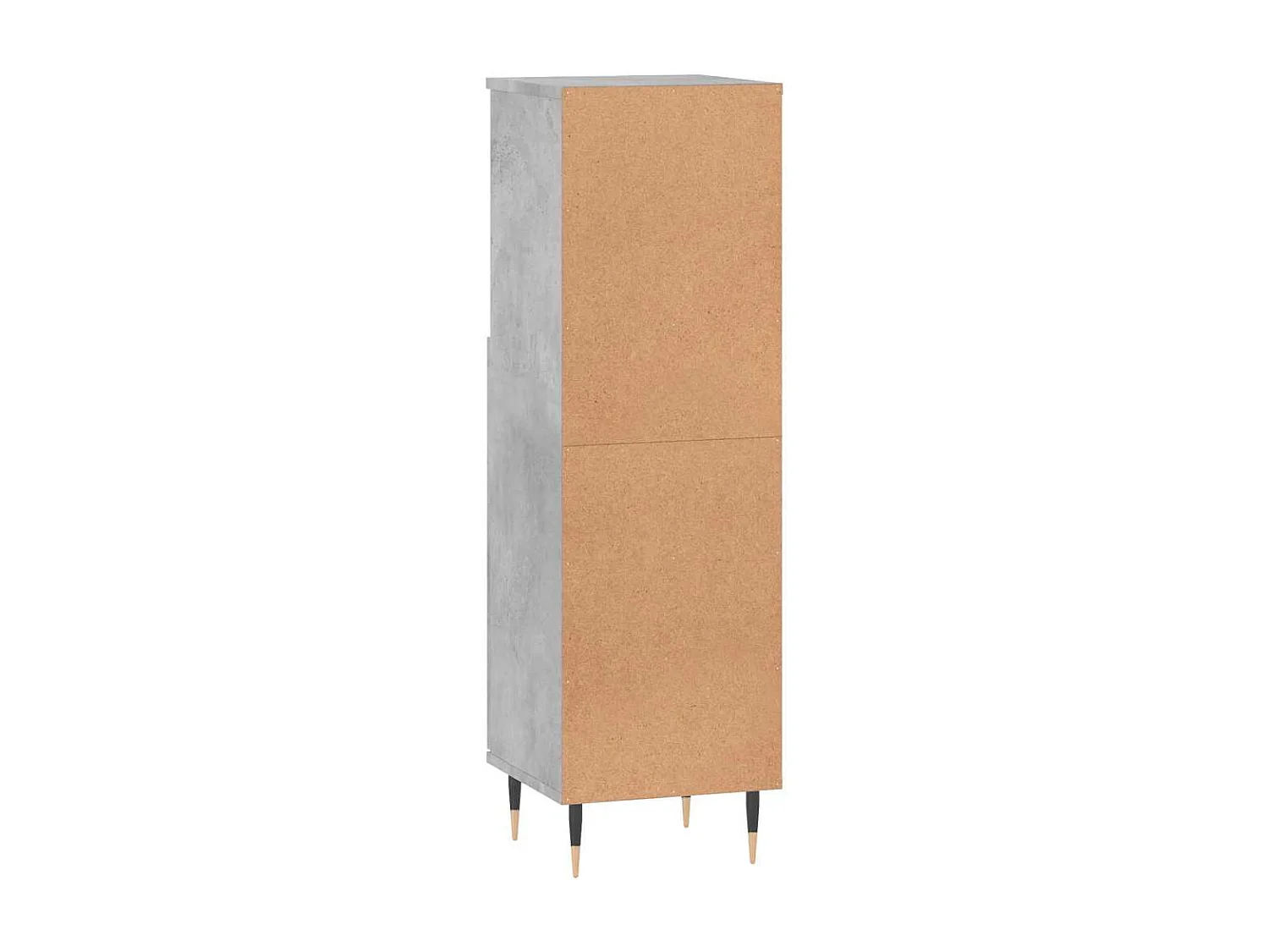Armadietto Bagno Grigio Cemento 30x30x100 cm Legno Multistrato
