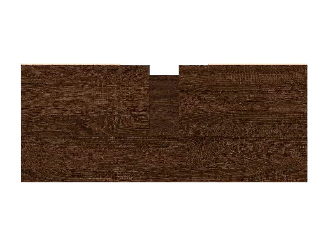 Armoire salle de bain chêne marron 80x33x60cm bois d'ingénierie