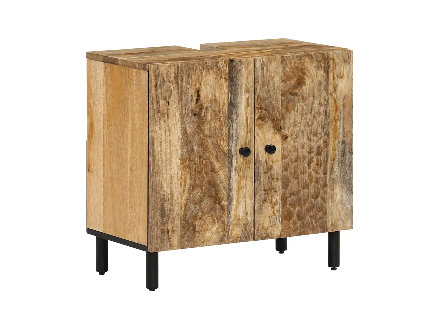 Waschbeckenunterschrank 62x33x58 cm Massivholz Mango