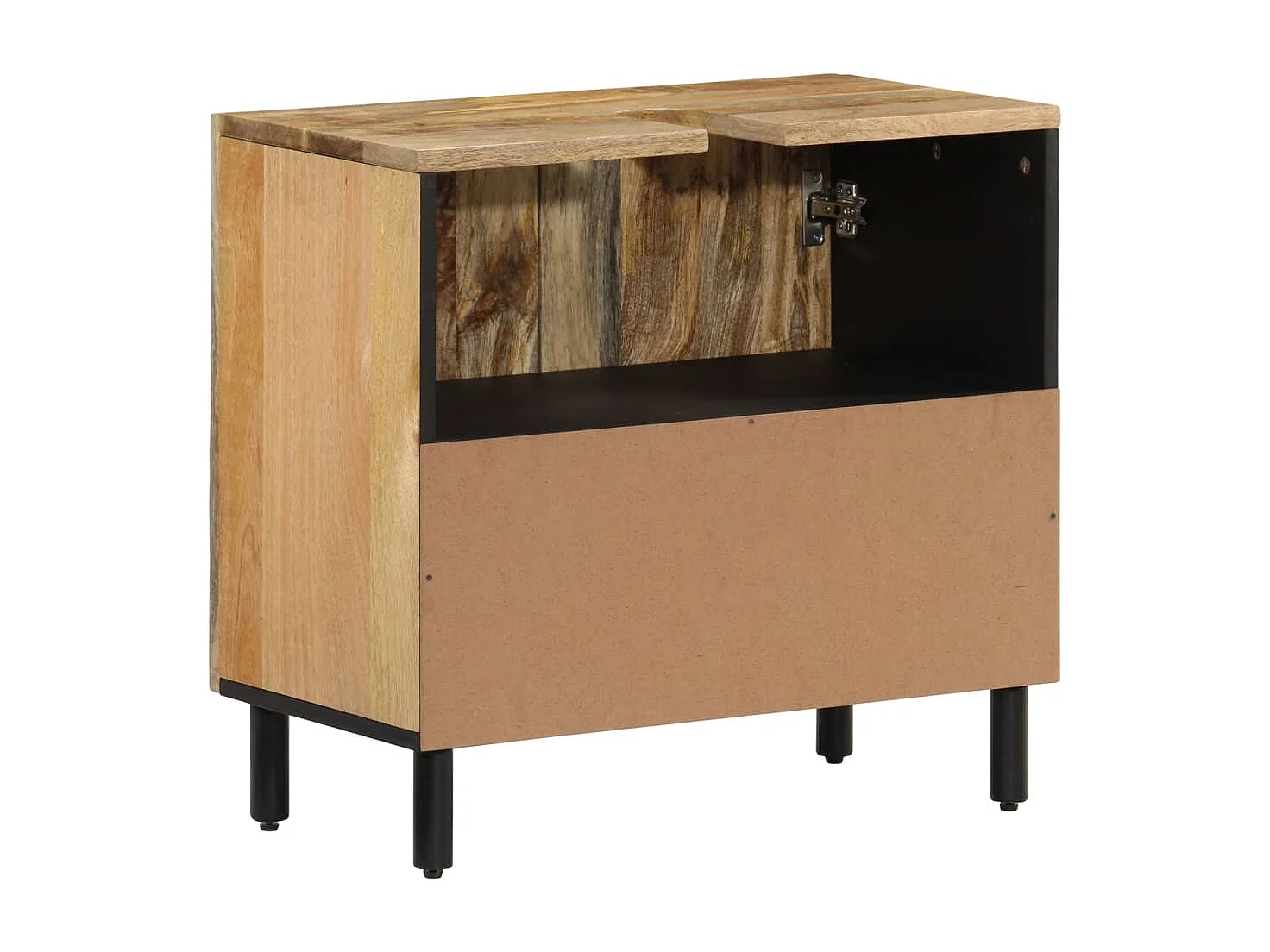 Armoire lavabo de salle de bain bois massif de manguier