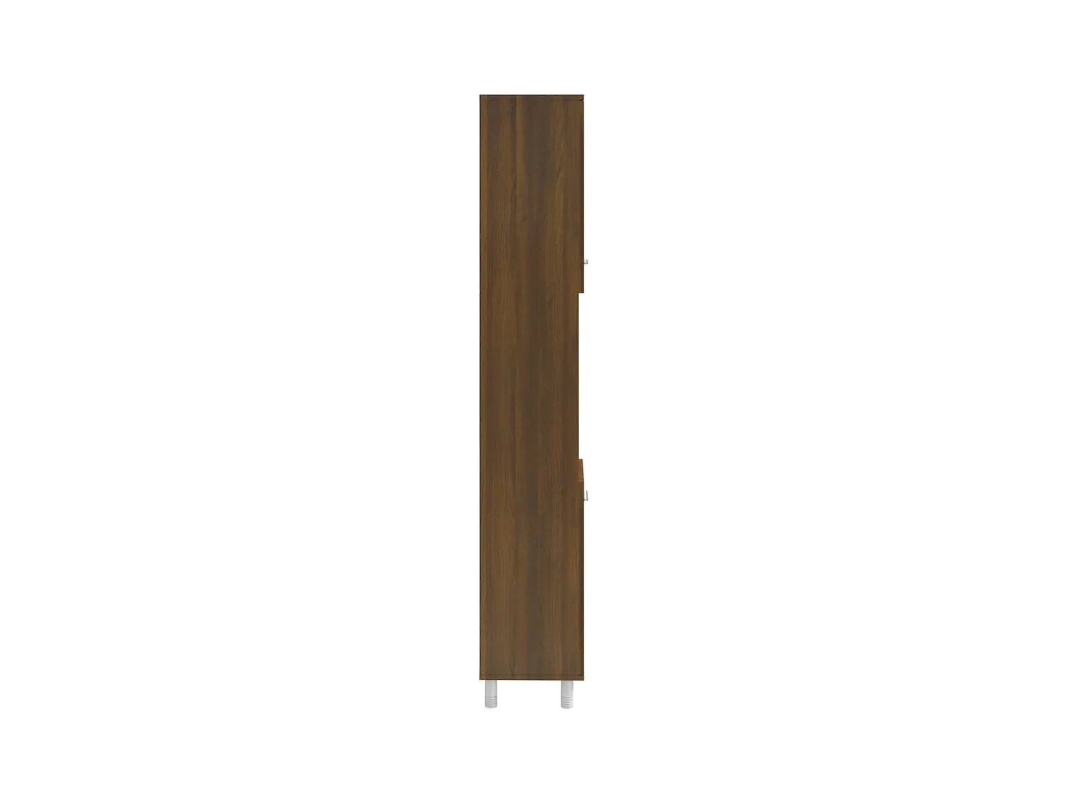Badkamerkast 30x30x179 cm bewerkt hout bruin eikenkleur