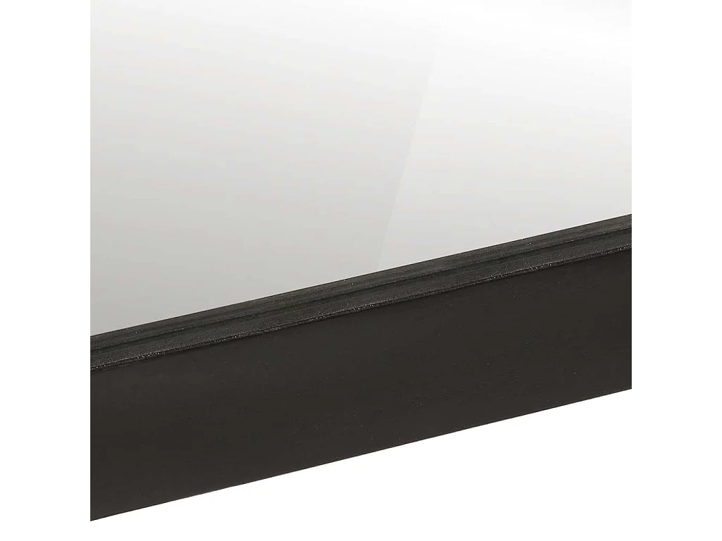 Badkamerspiegel 55x1x60 cm glas en massief mangohout