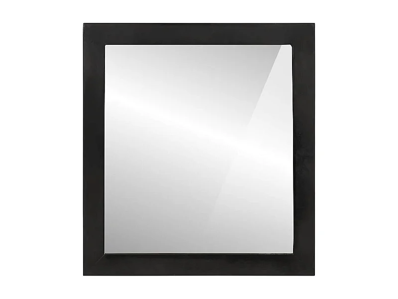 Badkamerspiegel 55x1x60 cm glas en massief mangohout