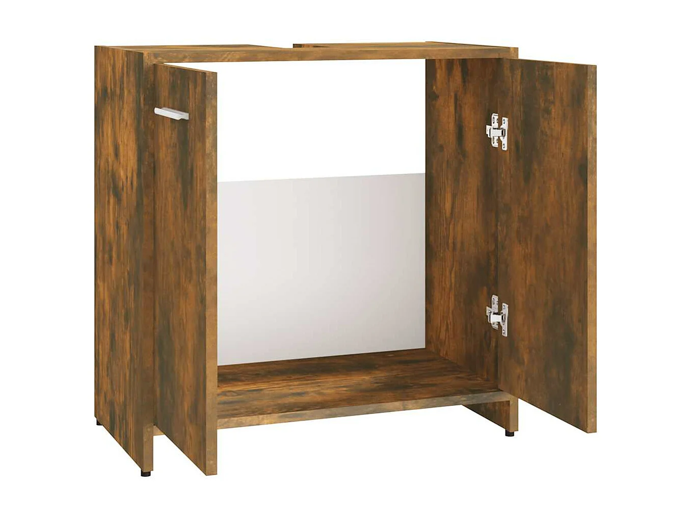 Armoire de bain Chêne fumé 60x33x60 cm Bois d'ingénierie