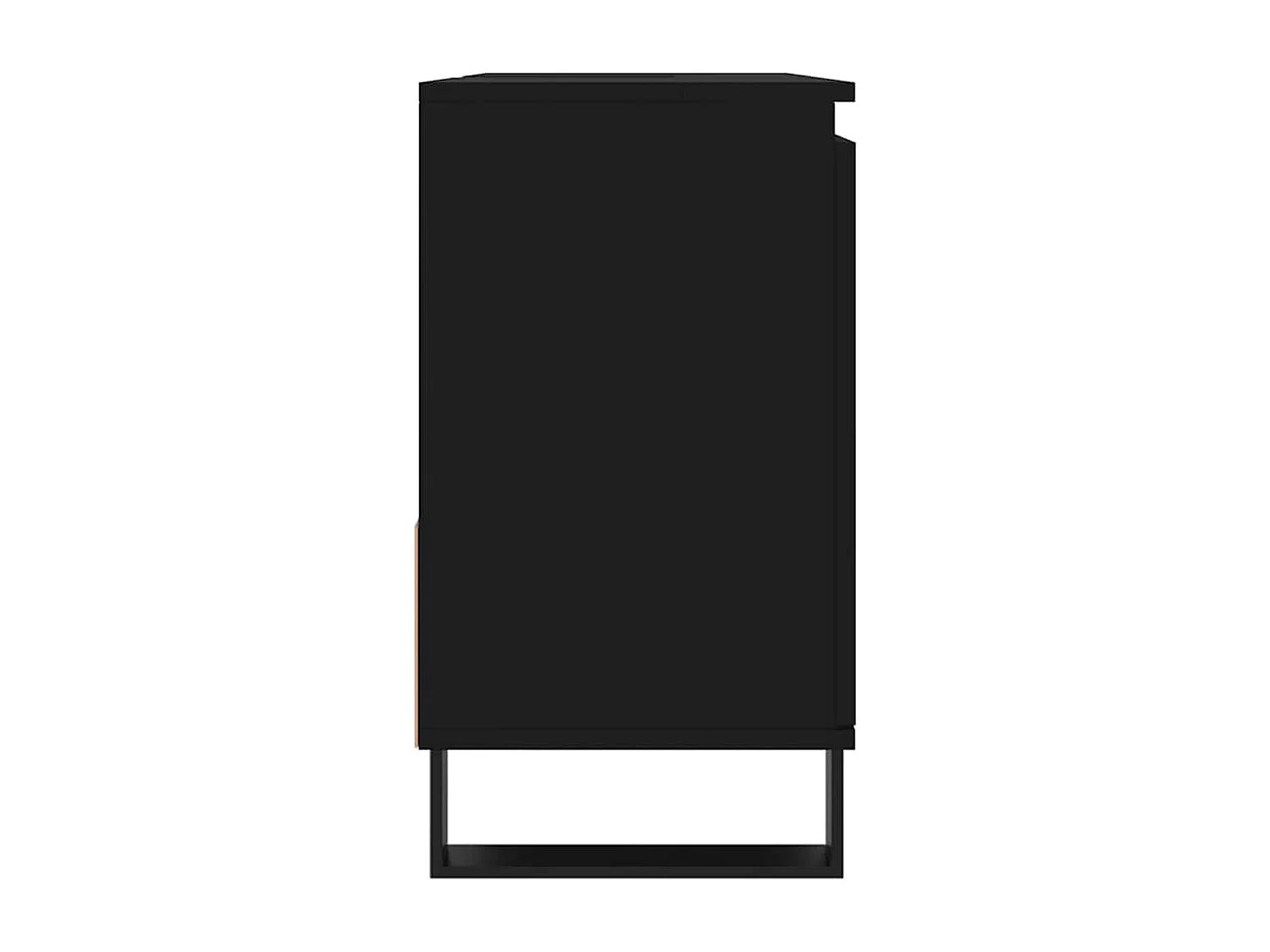 Armário de casa de banho 65x33x60cm derivados de madeira preto