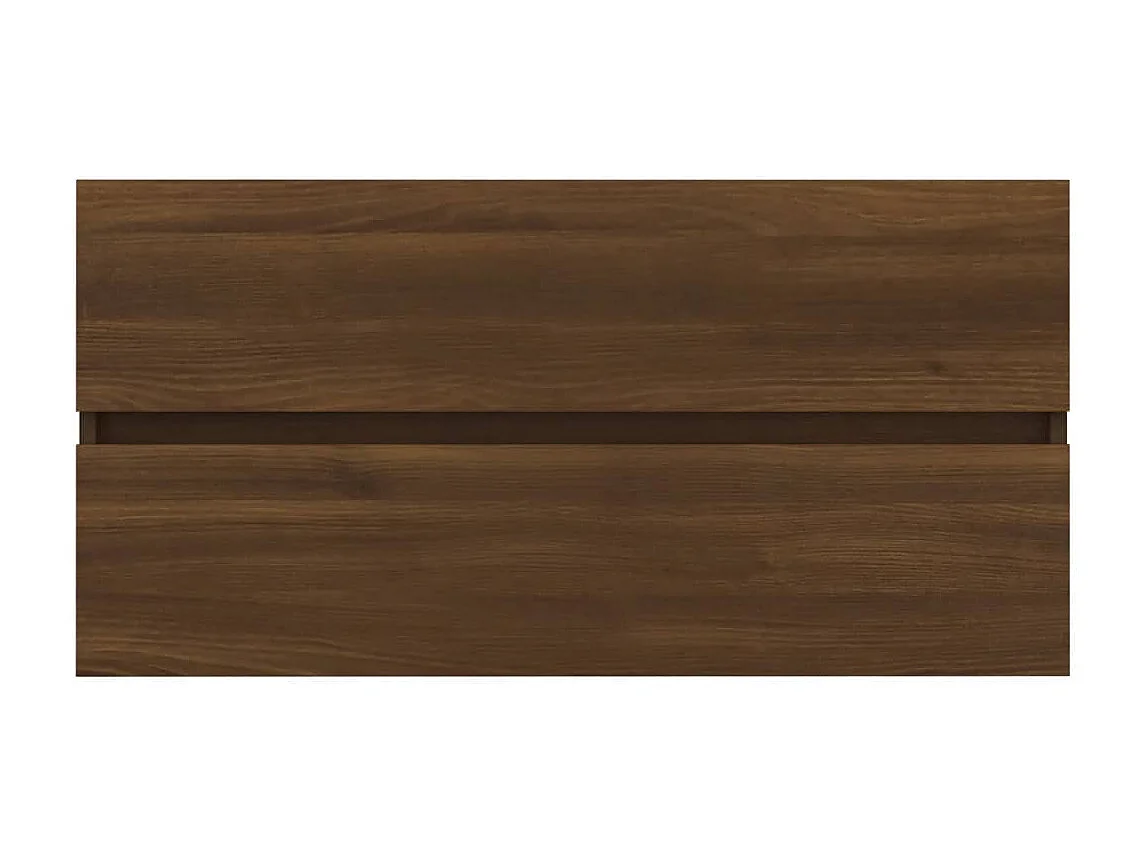 Armoire d'évier Chêne marron 90x38,5x45 cm Bois d'ingénierie