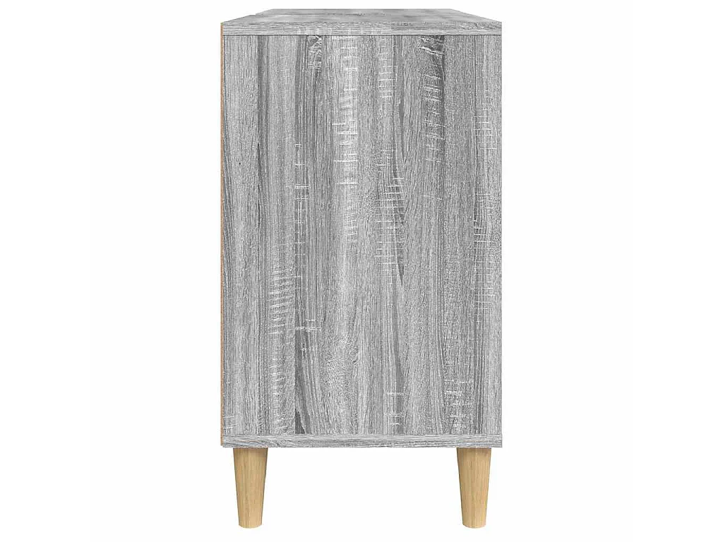 Waschbeckenunterschrank Grau Sonoma 80x33x60 cm Holzwerkstoff