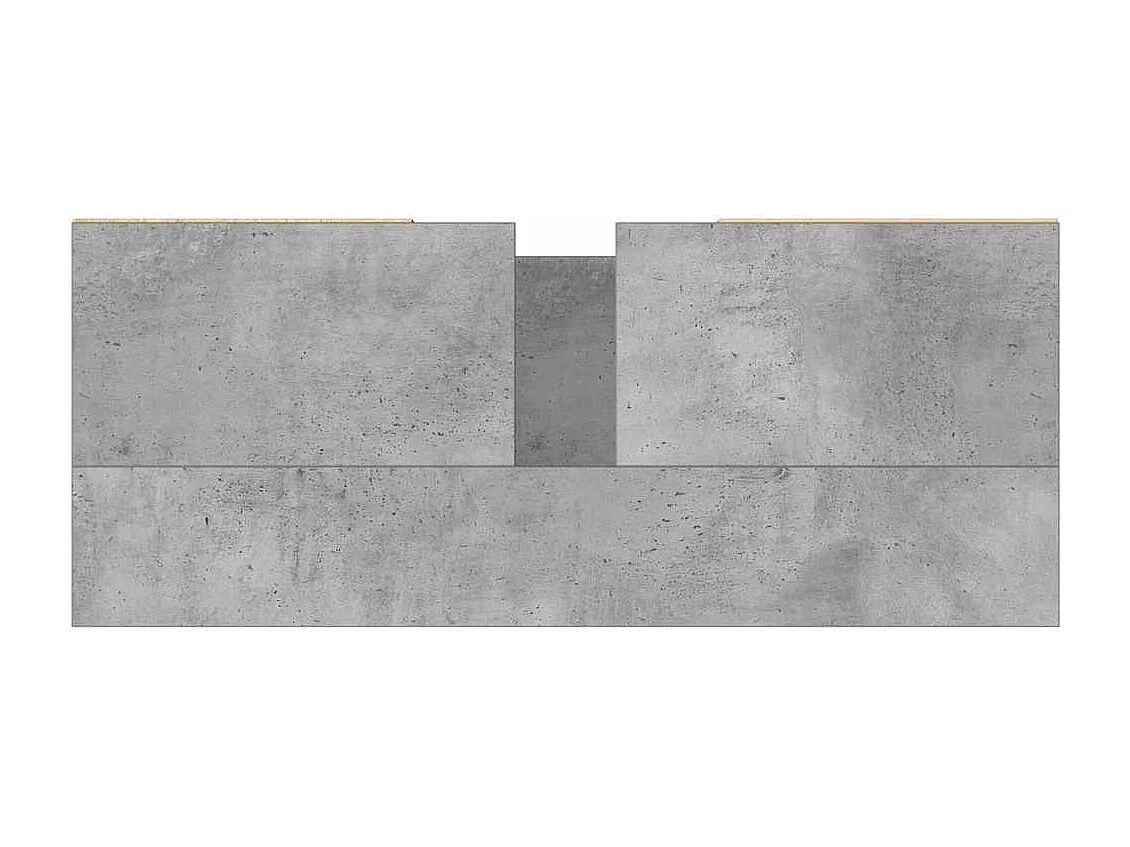 Armoire salle de bain gris béton 80x33x60cm bois d'ingénierie