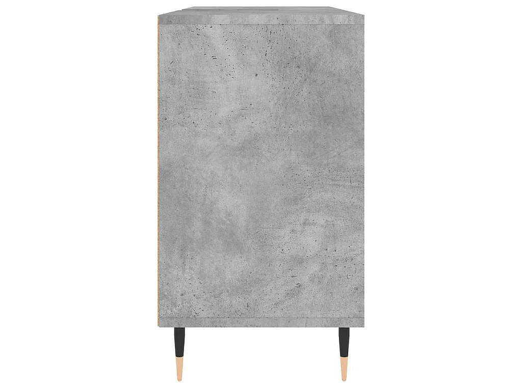 Mueble de baño madera de ingeniería gris hormigón 80x33x60 cm