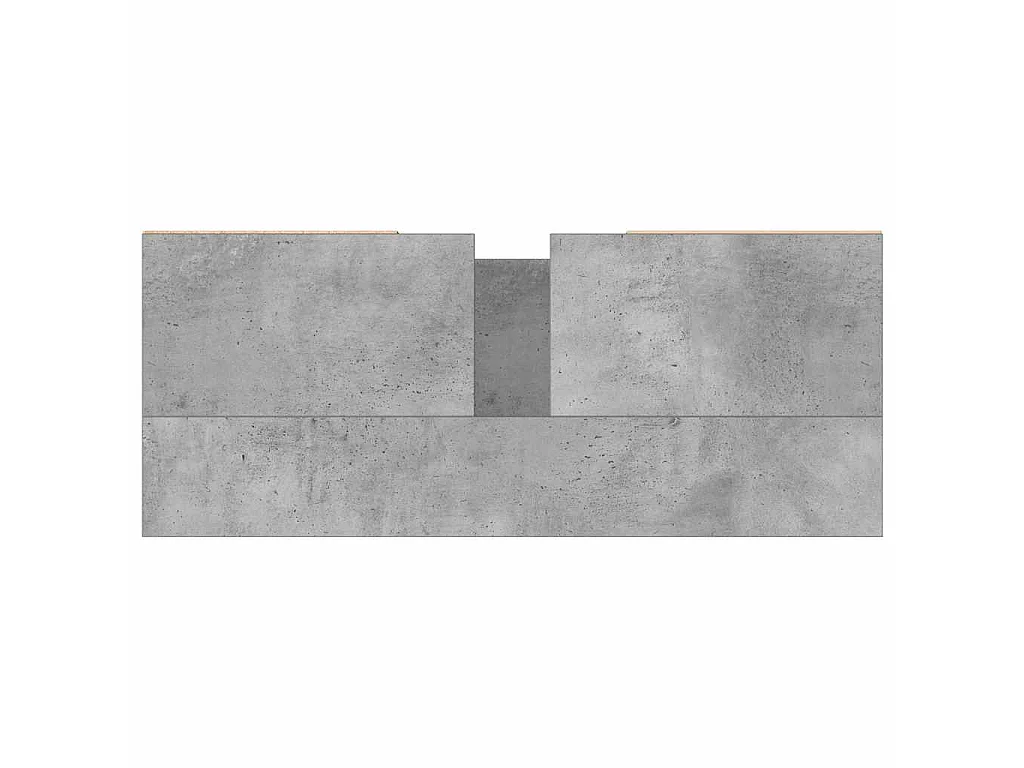 Mueble de baño madera de ingeniería gris hormigón 80x33x60 cm