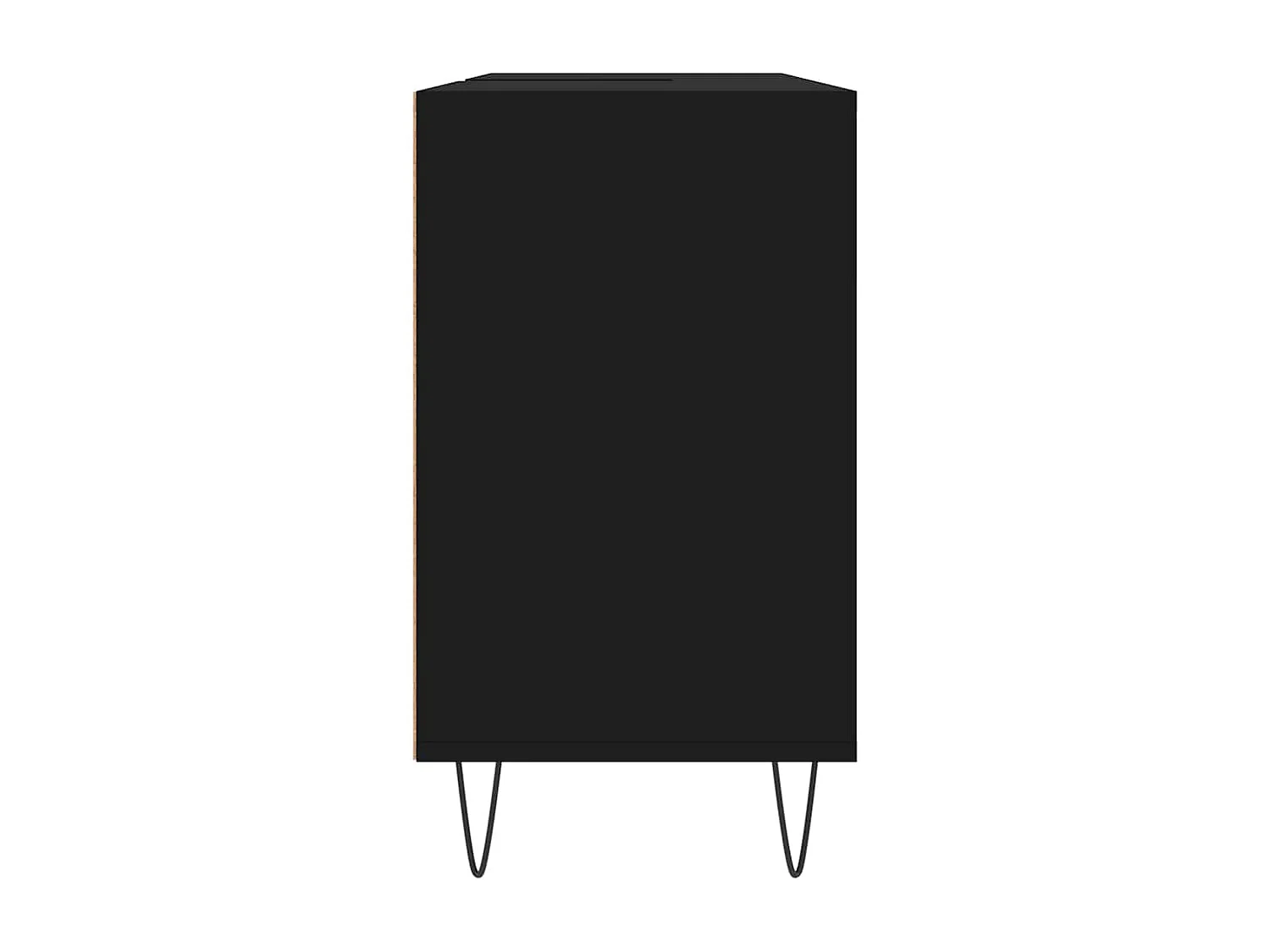 Badschrank Schwarz 80x33x60 cm Holzwerkstoff